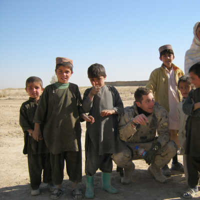 Corporal Iaconetti and Afghan Locals