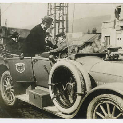 German Delegates on their Way to the Armistice