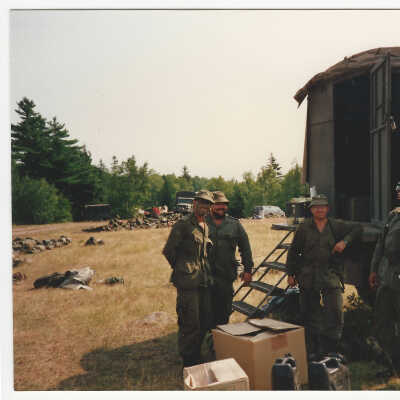 Officers Taking a Break during an Exercice