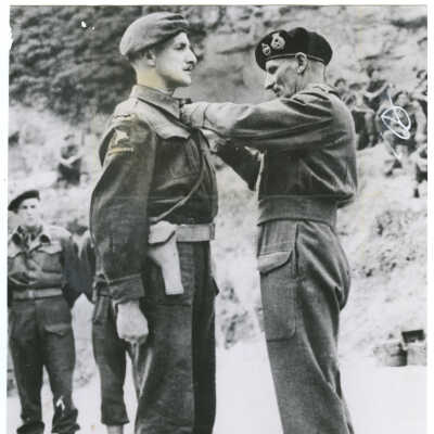 Major John Hanson Receiving the Military Cross