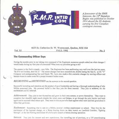 Intercom - Fall 1992