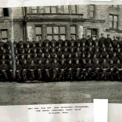 Group Portrait - Bn HQ, HQ Coy and Attached Troops of the 1st Battalion RMR (MG)