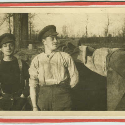 Two Soldiers near a Farm