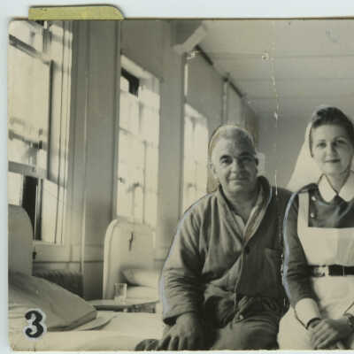 Injured Soldier with an Angel at his Side