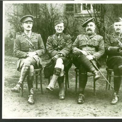 Photograph of the Battalion Commanding Officers of the 3rd Canadian Infantry Brigade, WWI Canadian Expeditionary Force