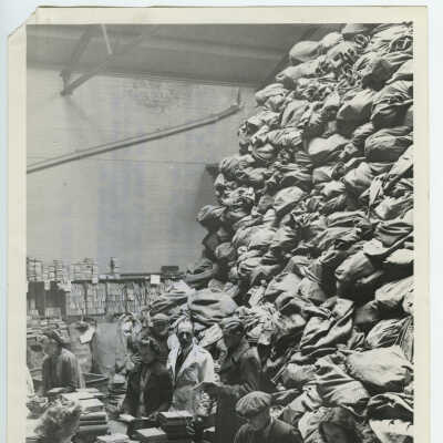 Sorting at the Forces Central Book Depot