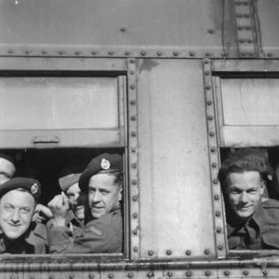 Troop Train in Canada