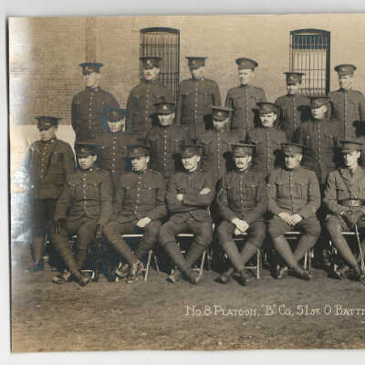 Group Portrait - 8th Platoon of the 51st Battalion C.E.F