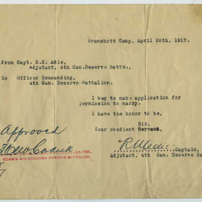 Letter - Seeking Permission to Marry