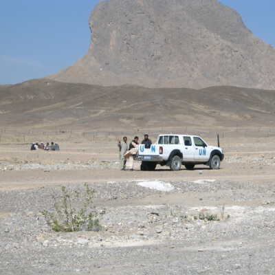 United Nations Toyota Pickup Truck