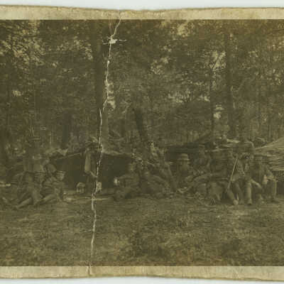 German Soldiers in the Woods