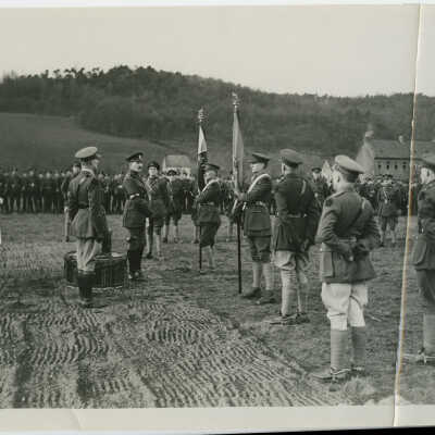 Presentation of Colours 1919 - Prince Arthur addresses the Regiment