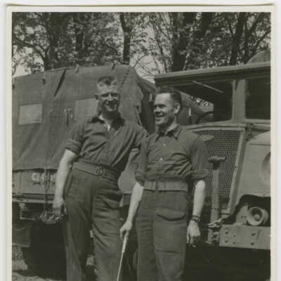 Portrait - Private Ernest Yorke and Corporal J.A. Trachy