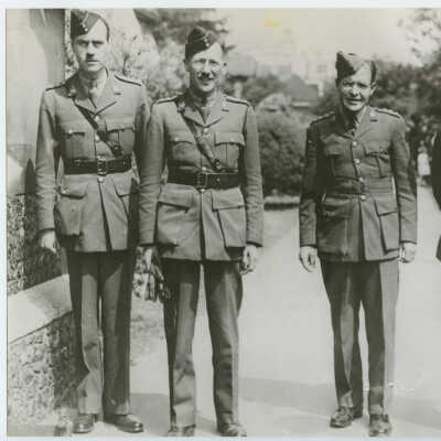 Group Portrait - Officers of the 1st Battalion the Royal Montreal Regiment