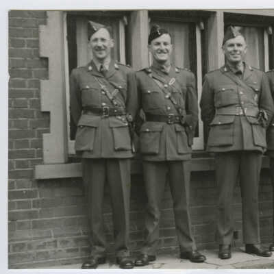 Group Portrait - Officers of D Company, 1st Battalion Royal Montreal Regiment