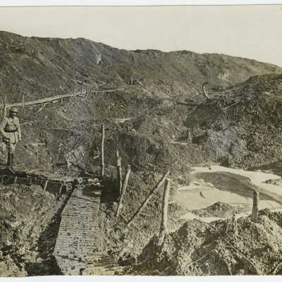 Effect of Shell Fire in Verdun, France