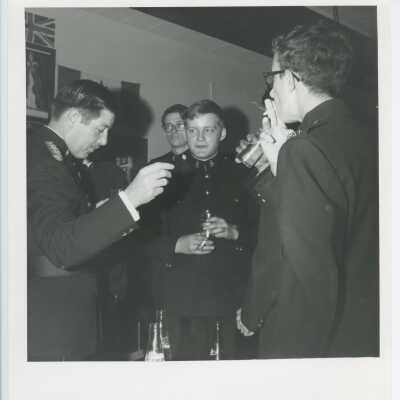 Honorary Colonel Jim Pratt Socializing