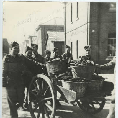 Carting Coal for the Barracks