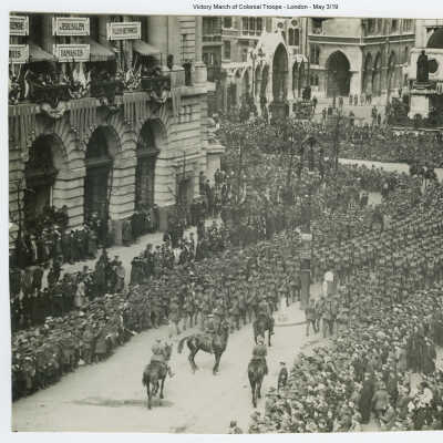 Victory March of Colonial Troops