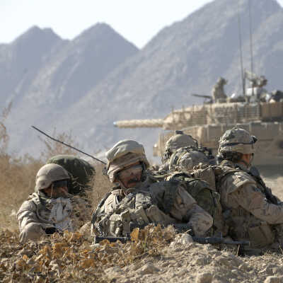 Canadian Infantry at Rest