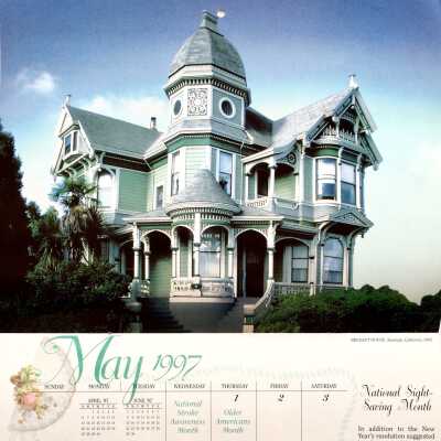 'Victorian Days, 1997', Calendar with illustration of 2070 San Jose