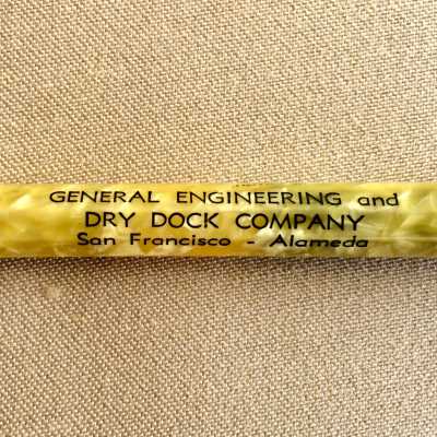 Retractable advertising lead pocket pencil of Judge Daniel H. Knox, prior 2001