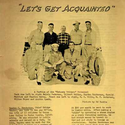 Flyer 'Let's Get Acquainted' for Bridge Employees, c. 1950s