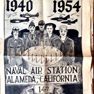 Anniversay Copy of Naval Air Station Newspaper 'The Carrier', October 1954