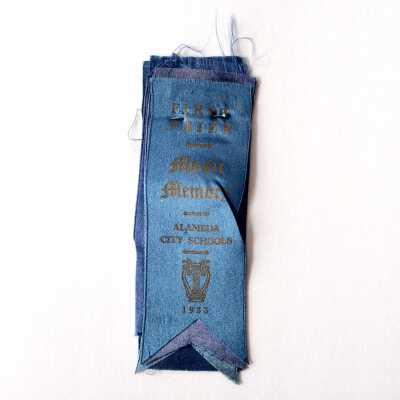 First Prize Ribbons for Music Memory, Washington School, 1927-1933