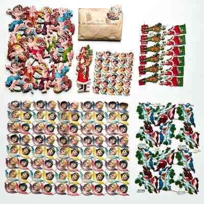 Paper cookie decorations from Hofmann's Bakery, c. 1920-1930s