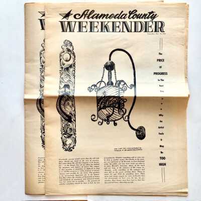 'Alameda County Weekender' with illustrations of Alameda houses, 1964