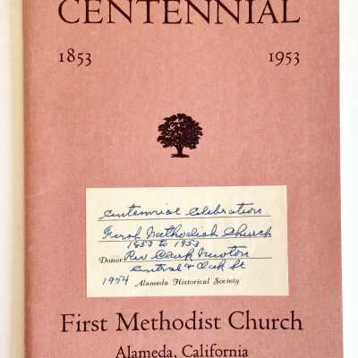 Centennial 1853-1953 history of the First Methodist Church, 1953