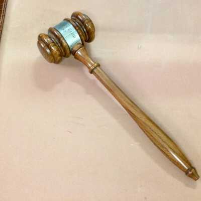 Presidential gavel from the Kiwanis Club, 1973