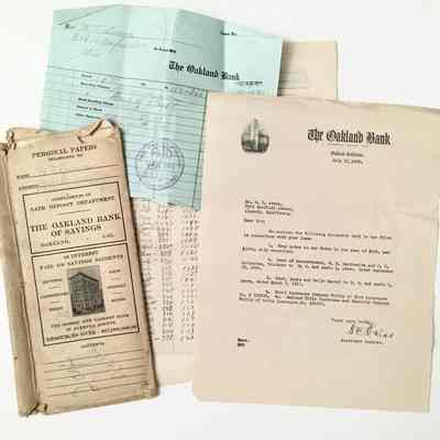 Papers relating to recording of Deed of Reconveyance, 1926-1929