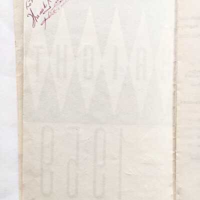 Signature on B