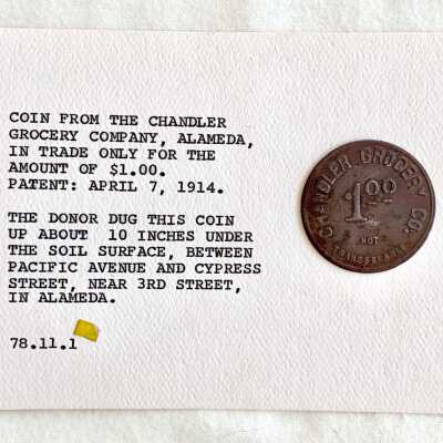 Chandler Grocery Co. Token Coin, Ca. 1914