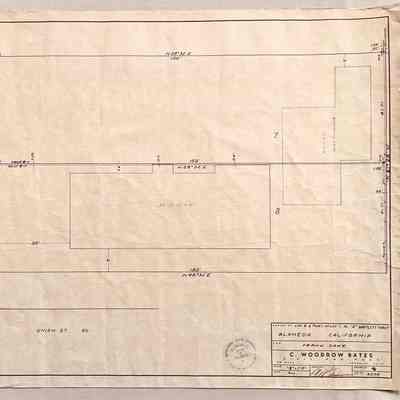 Re-subdivision Map, Bartlett Tract, Lot 8, Lot 7, Block G, 1970s