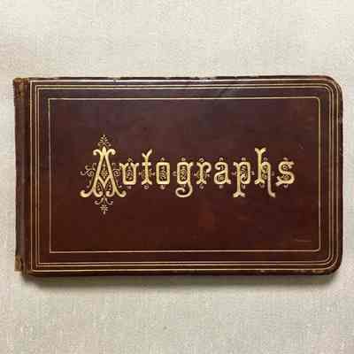 Autograph Album of Willard J. Fisher, 1882