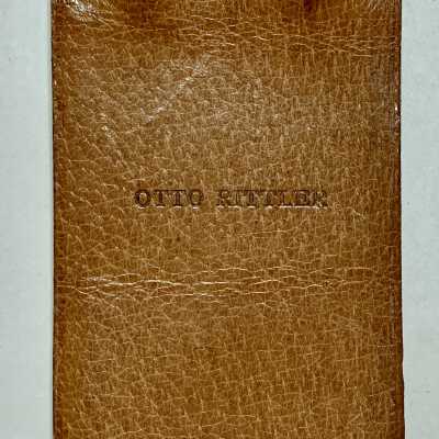 Memo book, of Otto Rittler, 1939