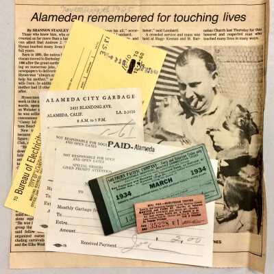Paper Ephemera collected by Harry Branchaud, c. 1934-1987