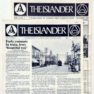 Editions of 'The Islander', issued by First National Bank, 1979