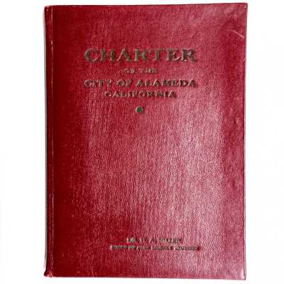 'Charter of the City of Alameda' of Dr. H. A. Miller, Library, 1933