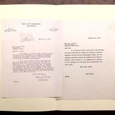 Letter about Peddler's Sales and tax proceeds, 1927
