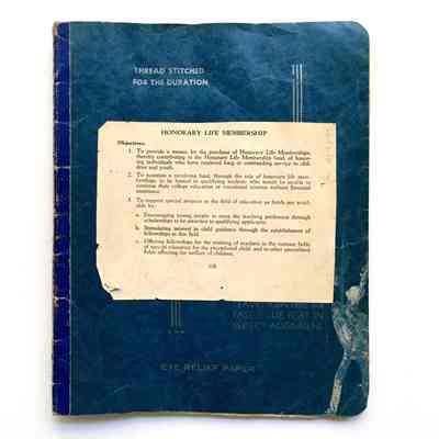 Washington School PTA Life Membership Record Book, 1936-1959