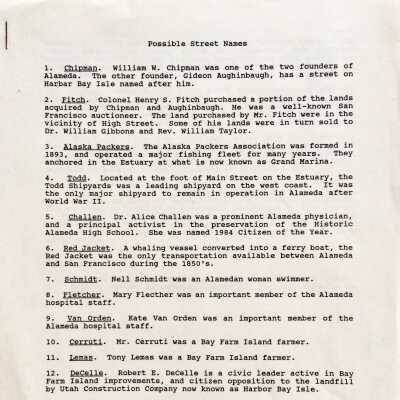 List of possible street names, after 1984