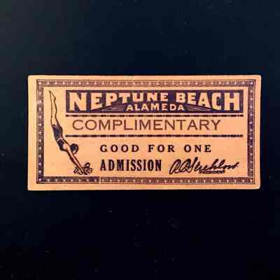 Complimentary Neptune Beach Ticket, 1920s or 1930s