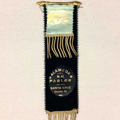 Fraternal badge of the NSGW meeting in Santa Cruz, 1888