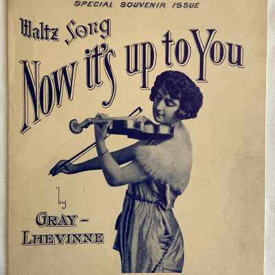 Music sheets 'Now it is Up to You', published on Central Ave, c. 1915