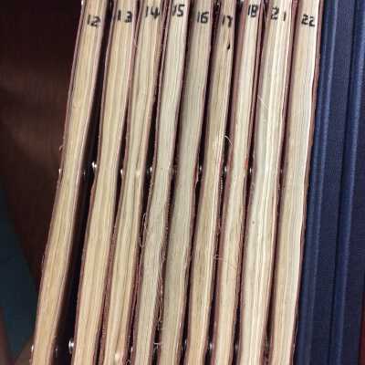 Chonological history of the Alameda Municipal Electric Light Plant in 9 volumes, 1886-1938