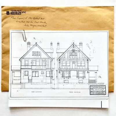 Photocopies of recordings, Fred Staude home, by Julia Morgan, 1910